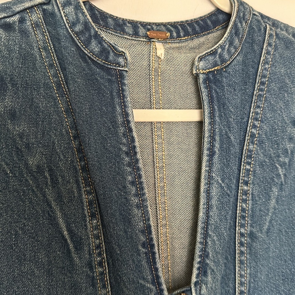 Free People Blue Denim Dress - Picture 5 of 8